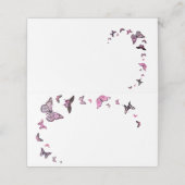 Blanco vlinder voor handgeschreven bruiloft (Buitenkant ongevouwen)