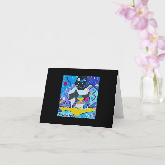 Blanco Wenskaart Kaart (Orchidee)