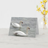 Blanco Wenskaart Kaart (Gele Bloem)