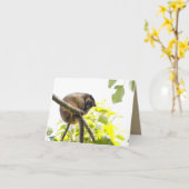 Blanco Wenskaart met boomstructuur Kangaroo Kaart (Gele Bloem)