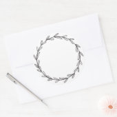 Blanco wit handschrift Wadem Ronde Sticker (Envelop)