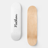 Blanco wit skateboard (Voorkant)