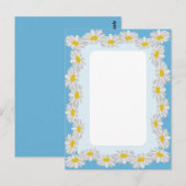 Blanco Witte Dagen met Sky Blue Card Briefkaart (Voorkant / Achterkant)