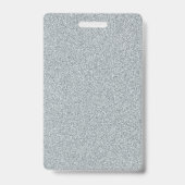 Blanco zilverglitter - Sjabloon - Aangepaste tekst Badge (Achterkant)