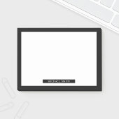 Blanco zwart en wit met aangepaste naam post-it® notes