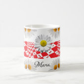 Blancs À damiers Mug (Centre)