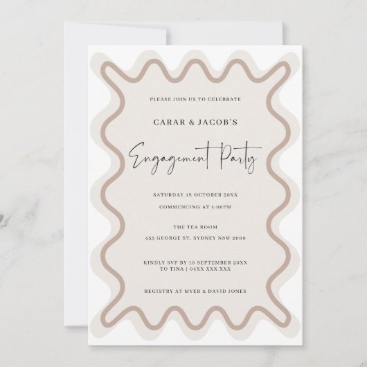 Blancs Beige Mission Invitation (Devant)