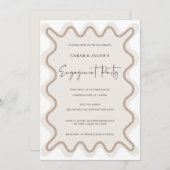 Blancs Beige Mission Invitation (Devant / Derrière)