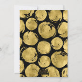 Blancs Black Gold Photo Faire-part de graduation (Dos)