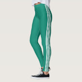 Blancs Bleu Green Leggings Sport (Gauche)