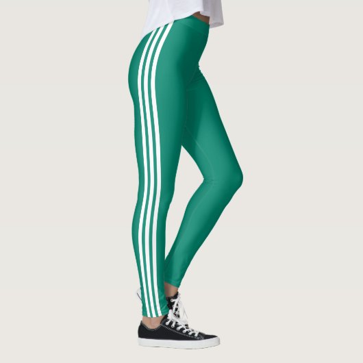 Blancs Bleu Green Leggings Sport (Droite)