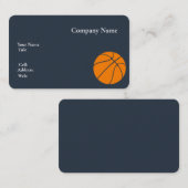 Blancs de basketball Carte de visite Modèle (Devant / Derrière)