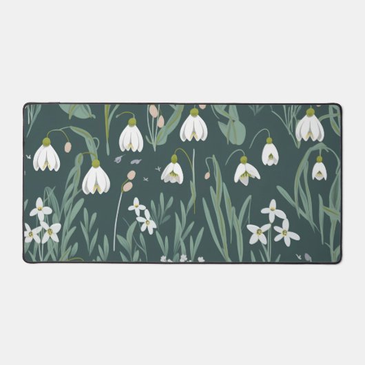 Blancs De Neige Fleurs Sur Vert (Recto)