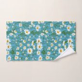 Blancs D'Été Sur Aqua (Serviette à main)