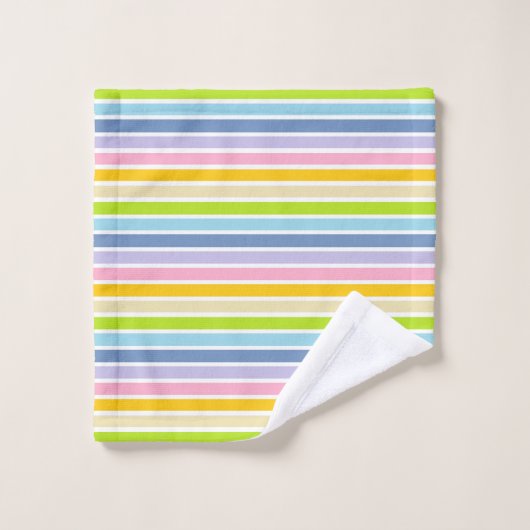 Blancs en arc-en-ciel pastel (Gant de toilette)