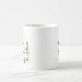 Blancs Floral Mère de la mariée Mariage Mug (Centre)