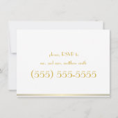 Blancs Great Gatsby Invitations de répétition Mari (Dos)