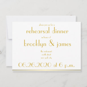 Blancs Great Gatsby Invitations de répétition Mari
