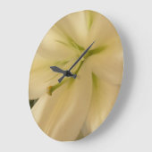 Blancs Lillum Photo Arrondi (Grande horloge murale (Angle)