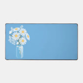 Blancs Mason Jar sur Bleu (Recto)