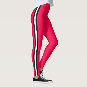 Blancs Noir Grille Rouge Leggings Choisir les coul