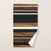 Blancs noirs en bois #1 (Serviette à main)