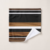 Blancs noirs en bois #1 (Gant de toilette)