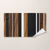 Blancs noirs en bois #1 (Serviette à main)