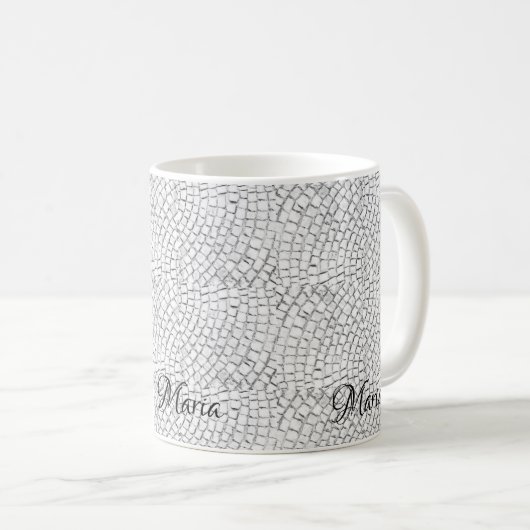 Blancs pavés Mug (Devant droit)