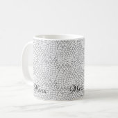 Blancs pavés Mug (Devant gauche)
