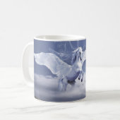 Blancs Pegasus mystique café Mug (Devant gauche)