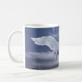 Blancs Pegasus mystique café Mug (Gauche)