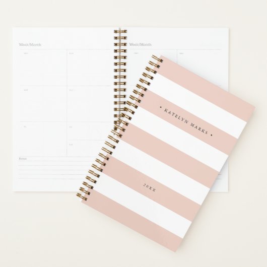 Blancs personnalisés rose et blanc (Devant avec enveloppe)