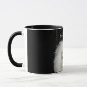 Blancs Poodle Mauvais Cheveux Jour Mug (Gauche)