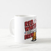 Blancs rouges et beer Mug Art (Devant gauche)
