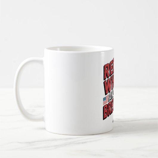 Blancs rouges et beer Mug Art (Gauche)