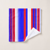 Blancs rouges et bleus (Gant de toilette)