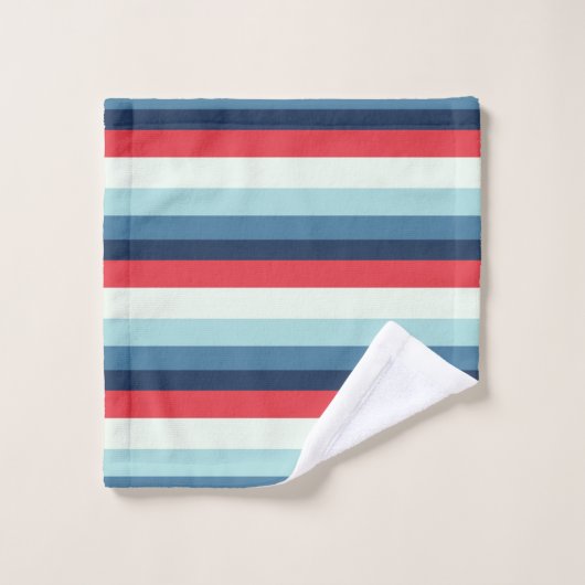 Blancs rouges et bleus (Gant de toilette)