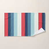 Blancs rouges et bleus (Serviette à main)