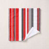 Blancs rouges et gris (Gant de toilette)