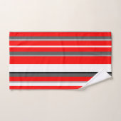 Blancs rouges et gris (Serviette à main)