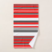 Blancs rouges et gris (Serviette à main)