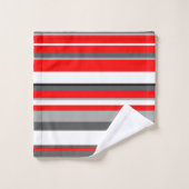 Blancs rouges et gris (Gant de toilette)