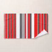 Blancs rouges et gris (Serviette à main)