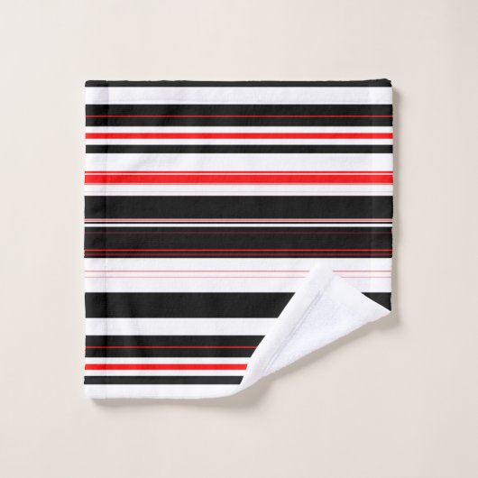 Blancs rouges et noirs  (Gant de toilette)