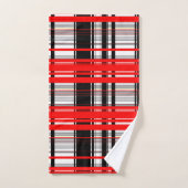 Blancs rouges et noirs (Serviette à main)