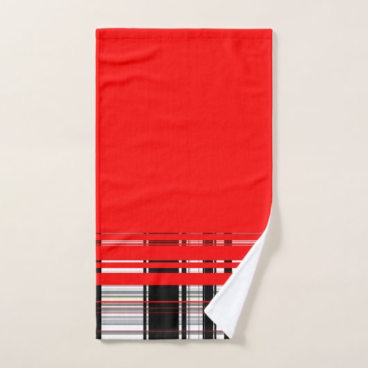 Blancs rouges et noirs (Serviette à main)
