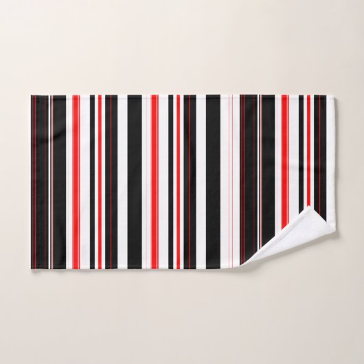 Blancs rouges et noirs (Serviette à main)