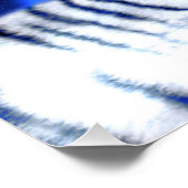 Blancs Tiger Spirit Animal Vortex Poster brillant (Coin)