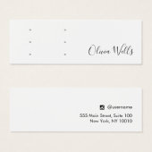 Blancs trois paires de trous d'oreille (Devant & derrière)